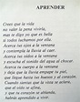 poema inspirador -aprender a vivir | Poemas en español, Poemas ...
