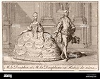 Luigi XVI e Maria Antonietta in costumi di nozze Foto stock - Alamy