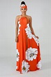 Sleeveless Maxi Dresses For Women - Halter Open Back Summer Dress