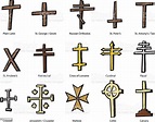 Various Christian Crucifix Designs Stock Illustration - Download Image ...