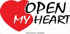 Open My Heart Logo Icon Design Stock Vector (Royalty Free) 1815083669 ...