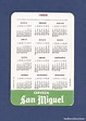 calendario de bolsillo año 1965 - cerveza san m - Comprar Calendarios ...