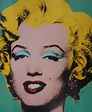 Andy WARHOL (d'après) - Marilyn turquoise, Pompidou 1990 - Affiche ...