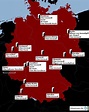 Camorra in Deutschland von LillyBlue - Landkarte für Deutschland