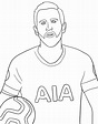 Harry Kane 2 Coloring Page - Free Printable Coloring Pages for Kids