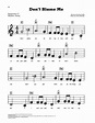 Don't Blame Me Sheet Music | Dorothy Fields | E-Z Play Today