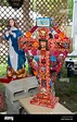 Christian Decorated Cross made in Ayacucho by Peruvian Artists Stock ...