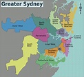 Sydney area map - Map of sydney area (Australia)