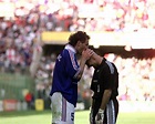 Laurent Blanc kisses Fabien Barthez - World Cup 1998 - Photographic ...