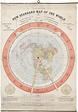 Extraordinarily rare 1892 flat Earth map by Alexander Gleason ...