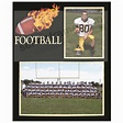 Football Player/Team 7x5/3½x5 MEMORY MATES cardstock double photo frame ...