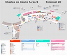 Charles de Gaulle Airport Terminal 2D Map | Paris - Ontheworldmap.com