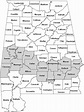 Traditional Counties of the Alabama Black Belt (greyed out). Available ...