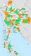 Mappa della Thailandia interattiva e cartine delle città thailandesi