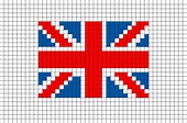 Flag of United Kingdom (Great Britain) Pixel Art | Graph paper art ...