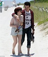 Carly Rae Jepsen's beach romance as she walks hand-in-hand with her ...