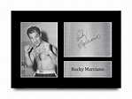 ROCKY MARCIANO SIGNED Printed Autograph A4 Photo Picture a Boxing Gift ...
