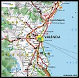 Valencia Mapa Ciudad de la Región | España mapa de la ciudad
