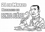 Dibujos para colorear de Benito Juárez - colorear tus dibujos