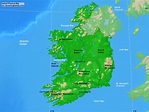 Ireland Physical Map - A Learning Family