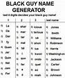 Black guy name generator | Know Your Meme