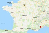 Where is Menton on map of France