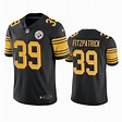 Men's Minkah Fitzpatrick Pittsburgh Steelers 39 Color rush jersey black