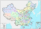 中国地图全图（电子版Map of China)