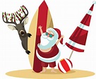 Best Christmas Beach Illustrations, Royalty-Free Vector Graphics & Clip ...