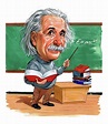 Einstein | Karikatur, Fine art amerika, Albert einstein poster