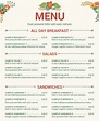 FREE 30+ Menu Templates in AI | PSD | Google Docs | Apple Pages