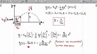 Lançamento oblíquo: equação espacial da trajetória parabólica - YouTube