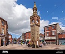 Ormskirk clock tower Lancashire Stock Photo, Royalty Free Image ...