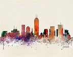 Indianapolis Skyline Painting by Bri Buckley - Fine Art America