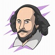 Premium Vector | Hand drawn william shakespeare vector illustration