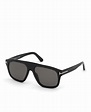 Gafas de sol de hombre Tom Ford rectangulares de acetato en negro con ...