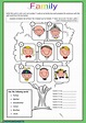 Kindergarten Worksheets Family Members