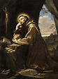 The Saint Francis, before the cross Praying Painting by Guido Reni | Pixels