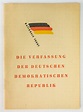 Verfassung der DDR (1949) | DDR Museum Berlin