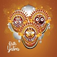 feliz celebración de rath yatra para lord jagannath balabhadra y ...