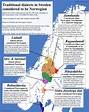 Areas of Sweden often considered to speak Norwegian dialects | Language ...