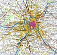 Carte routière de Toulouse