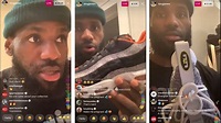 LeBron James SHOWS OFF his INSANE Sneaker collection on Instagram Live ...