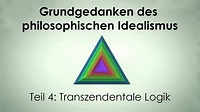 Grundgedanken des Idealismus 4: Transzendentale Logik - YouTube