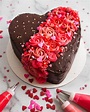 Valentine's Day Chocolate Cake Tutorial - Flour & Floral | Valentines ...