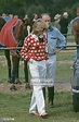 Diana, Princess of Wales with Major Ronald Ferguson at a polo match ...
