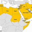 Map of the Middle-East and North Africa region as defined in in this ...