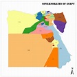 Governorates of Egypt; Provincial Divisions of Egypt | Mappr