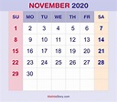 November Kalender - PNG All