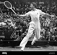 Don Budge Tennis Player in action at Wimbledon July 1938 Stock Photo ...